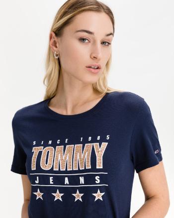 Tommy Jeans Slim Metallic Koszulka Niebieski