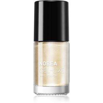 NOBEA Metal Gel-like Nail Polish lakier do paznokci z żelowym efektem odcień Pearl #N17 6 ml