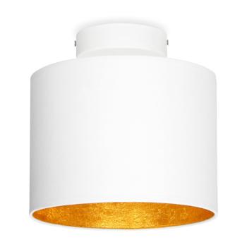 Biała lampa sufitowa z detalem w kolorze złota Sotto Luce MIKA XS CP