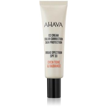 AHAVA CC Cream Color Correction krem CC do ujednolicenia kolorytu skóry SPF 30 30 ml