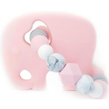 KidPro Teether Elephant Pink gryzak 1 szt.