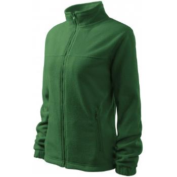 Damska kurtka polarowa, butelkowa zieleń, XL