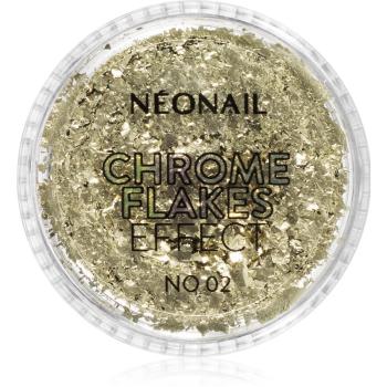 NeoNail Chrome Flakes Effect No. 02 proszek brokatowy do paznokci 0,5 g