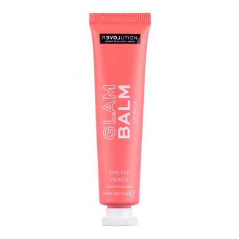 Revolution Relove Glam Balm 15 ml balsam do ust dla kobiet Pretty Peach