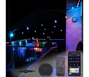NEO 07900L - LED RGBW Ściemnialny łańcuch LED/15W/230V 15m Wi-Fi Tuya IP65