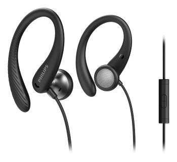 Sportowe słuchawki douszne - czarny - Rozmiar 15 x 9,5 x 2,5 cm