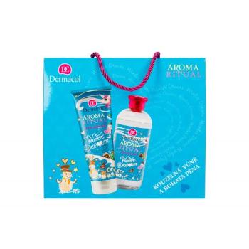 Dermacol Aroma Ritual Winter Dream zestaw Pianka do kąpieli 500 ml + Żel pod prysznic 250 ml dla kobiet Uszkodzone pudełko