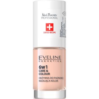 Eveline Cosmetics Nail Therapy Care & Colour odżywka do paznokci 6 in 1 odcień Nude 5 ml
