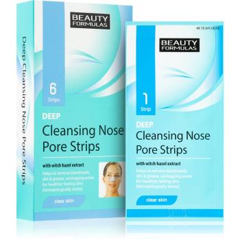 Beauty Formulas Clear Skin paski oczyszczające na nos 6 szt.
