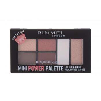Rimmel London Mini Power Palette 6,8 g paletka do konturowania dla kobiet Uszkodzone pudełko 003 Queen