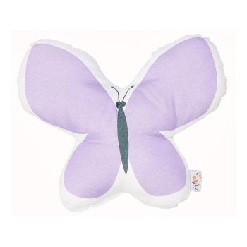 Fioletowa poduszka dziecięca z domieszką bawełny Mike & Co. NEW YORK Pillow Toy Butterfly, 26x30 cm