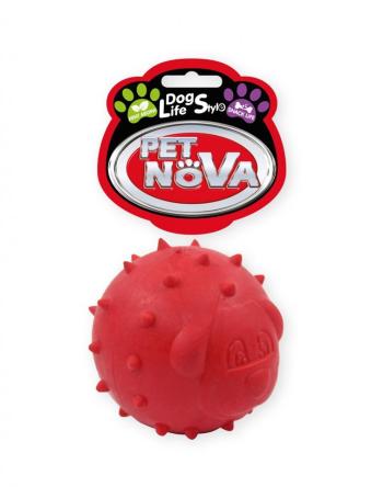 PET NOVA Piła na przysmaki dla psa aromat miętowy 6,5 cm czerwona