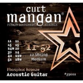 Curt Mangan 11-52 Phosphor Bronze 12-str Struny Do Gitary Akustycznej