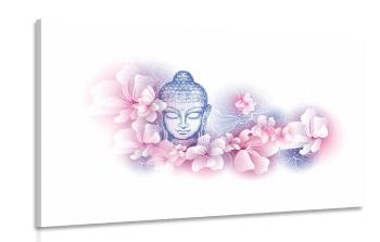 Obraz Budda z kwiatami sakury - 120x80