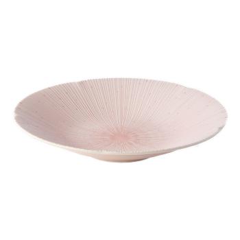 Różowy ceramiczny talerz do makaronu ø 24,5 cm ICE PINK – MIJ