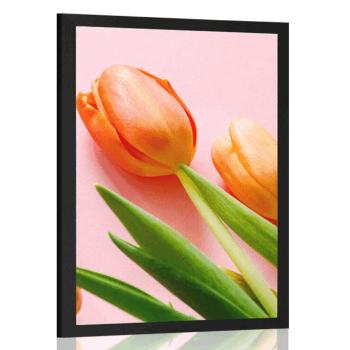 Plakat tulipan - 60x90 silver
