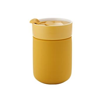 Żółty kubek podróżny Ladelle Eco, 300 ml