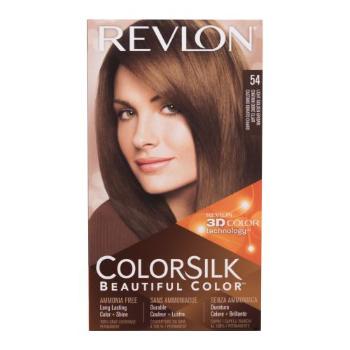Revlon Colorsilk Beautiful Color farba do włosów Farba do włosów 59,1 ml + utleniacz 59,1 ml + odżywka 11,8 ml + rękawiczki W 54 Light Golden Brown