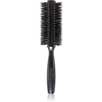 Janeke Black Line Tumbled Wood Hairbrush Ø 55mm okrągła szczotka do włosów z nylonowymi włóknami i włosiem dzika 1 szt.