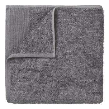 Ciemnoszary bawełniany ręcznik kąpielowy Blomus, 140x70 cm