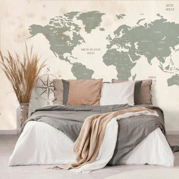 Samoprzylepna tapeta przyzwoita mapa świata - 150x100