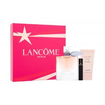 Lancôme La Vie Est Belle zestaw Edp 50ml + 50ml Balsam + 2ml Mascara Hypnose Noir Hypnotic 01 dla kobiet