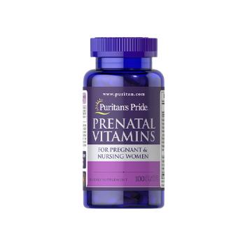 Witaminy Prenatalne Puritan's Pride Prenatal - 100tabsWitaminy i minerały > Multiwitaminy - zestaw witamin i minerałów