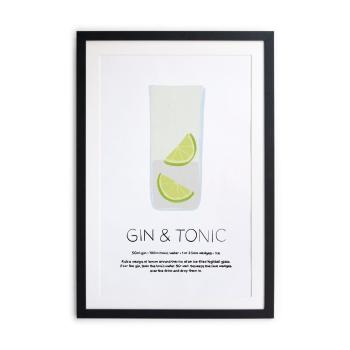 Plakat w ramie Really Nice Things Gin Tonic, 40x50 cm