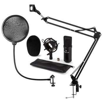 Auna CM001B zestaw mikrofonowy V4 mikrofon ramię sterujące pop filtr czarny