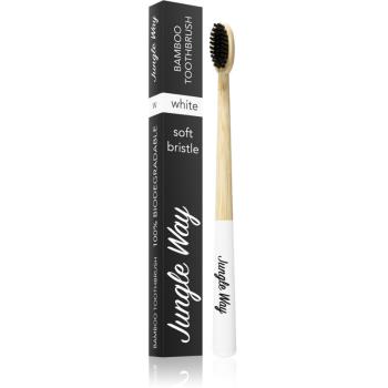 Jungle Way Bamboo Toothbrush Soft Bristle bambusowa szczoteczka do zębów White 1 szt.
