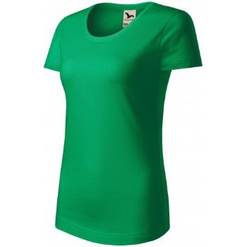 T-shirt damski z bawełny organicznej, zielona trawa, 2XL