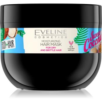 Eveline Cosmetics Food for Hair Sweet Coconut maska nawilżająca do włosów do włosów suchych i łamliwych 500 ml