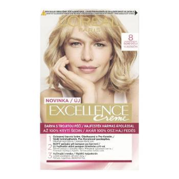 L'Oréal Paris Excellence Creme Triple Protection 48 ml farba do włosów dla kobiet 8 Natural Light Blonde