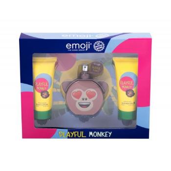 Emoji Playful Monkey zestaw EDP 50 ml + żel pod prysznic 60 ml + mleczko do ciała 60 ml dla dzieci