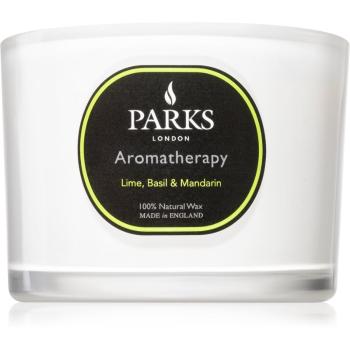 Parks London Aromatherapy Lime, Basil & Mandarin świeczka zapachowa 350 g