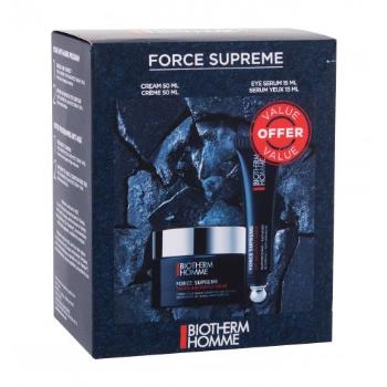 Biotherm Homme Force Supreme zestaw Krem do twarzy Force Supreme Cream 50 ml + Serum pod oczy  Force Supreme Eye Serum 15 ml dla mężczyzn