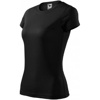 Damska koszulka sportowa, czarny, XL