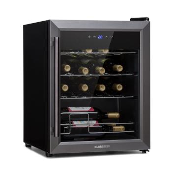Klarstein Ultimo 16 Uno, chłodziarka do wina, 42 l, dotykowy panel sterowania, 16 butelek, 5-18°C