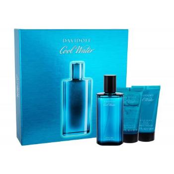 Davidoff Cool Water zestaw Edt 75 ml + Żel pod prysznic 50 ml + Balsam po goleniu 50 ml dla mężczyzn Uszkodzone pudełko