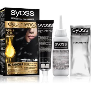 Syoss Oleo Intense trwały kolor włosów z olejem odcień 1-10 Intense Black