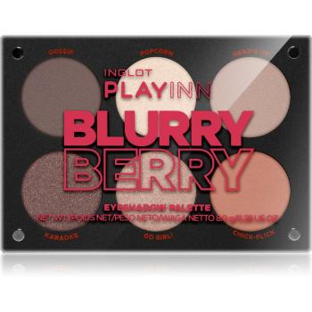 Inglot PlayInn paleta cieni do powiek odcień Blurry Berry