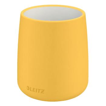 Żółty ceramiczny kubek na długopisy Leitz Cosy