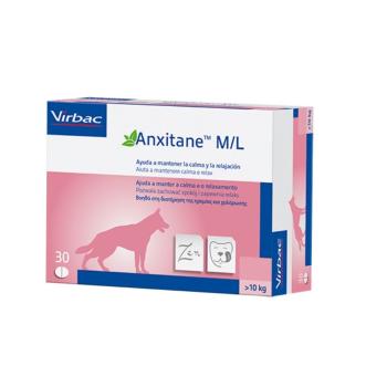 VIRBAC Anxitane M/L 30 tabletek Suplement diety na stres dla psów i kotów powyżej 10 kg