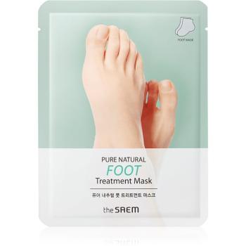 The Saem Pure Natural Foot Treatment maseczka nawilżająca do nóg 16 g