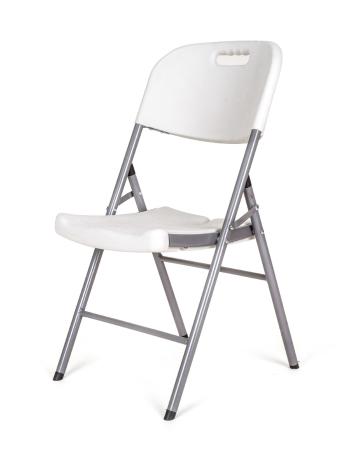 Składane krzesło - biały - Rozmiar nośność 120kg