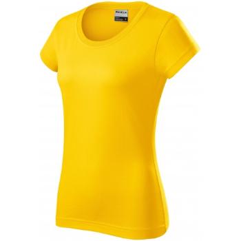 Trwała koszulka damska o dużej gramaturze, żółty, XL