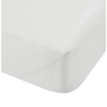 Białe bawełniane prześcieradło Bianca Percale, 135x190 cm