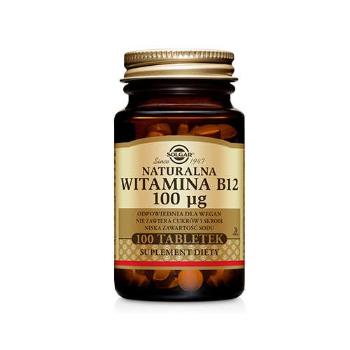 SOLGAR Witamina B12 100mcg (Naturalna) - 100vtabs. PLWitaminy i minerały > Witamina B