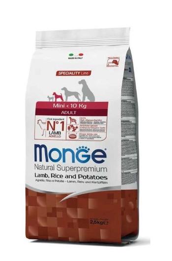 MONGE Mini dla psa Jagnięcina z ryżem i ziemniakami 2,5 kg