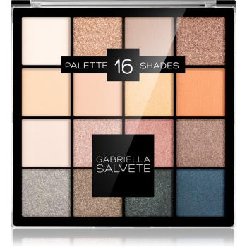 Gabriella Salvete Eyeshadow 16 Shades Palette paleta cieni do powiek odcień 01 Gold 20,8 g